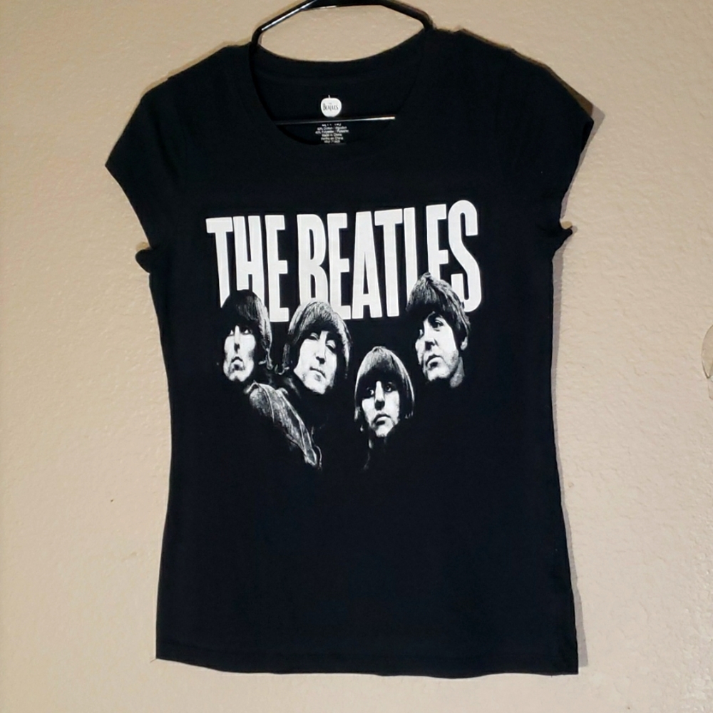 The Beatles Black Tshirt juniors or small women
